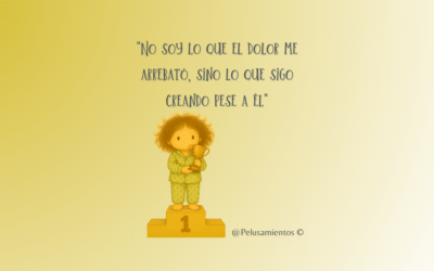 34. “No soy lo que el dolor me arrebató, sino lo que sigo creando pese a él”