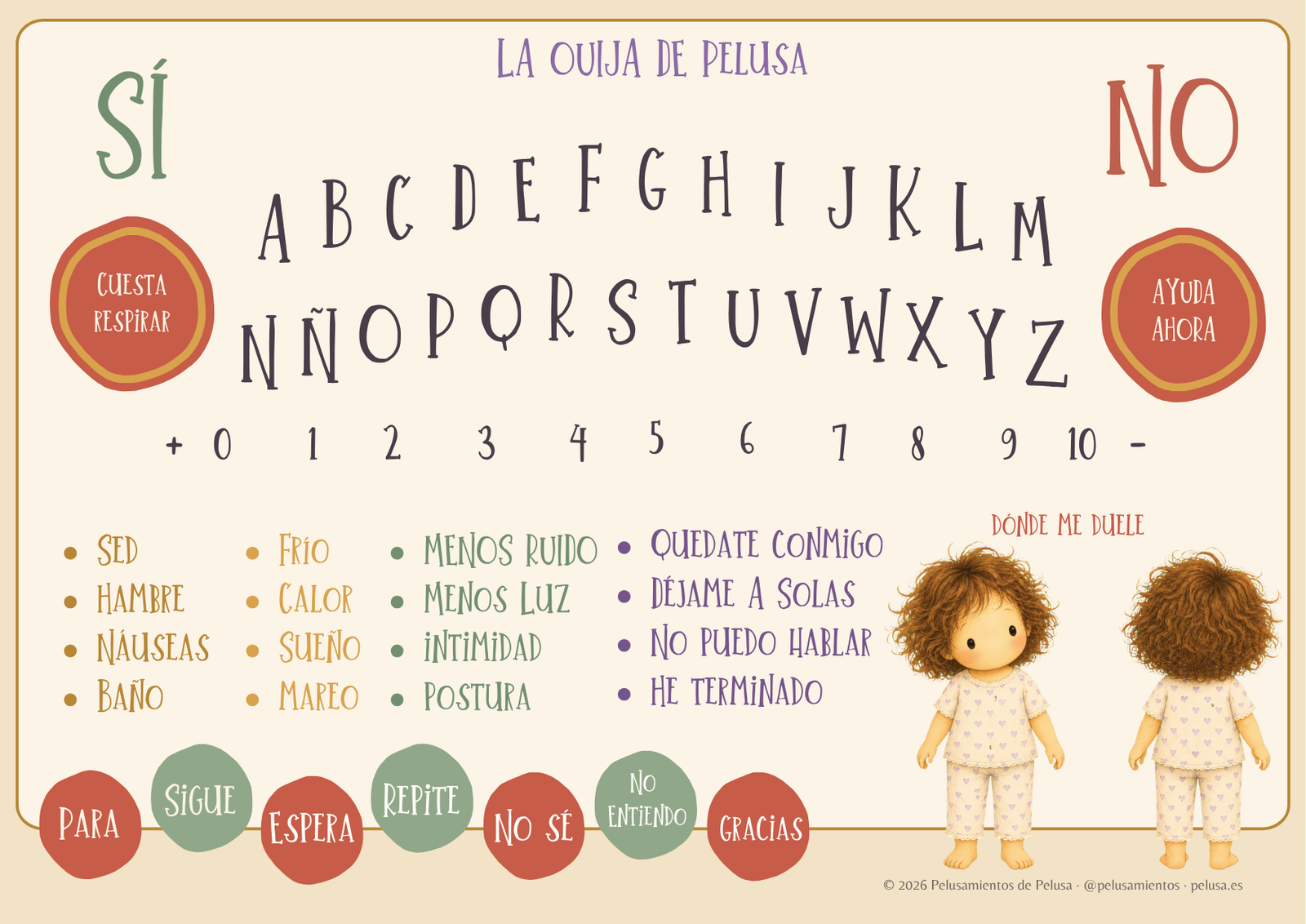 Vista previa de la Ouija de Pelusa